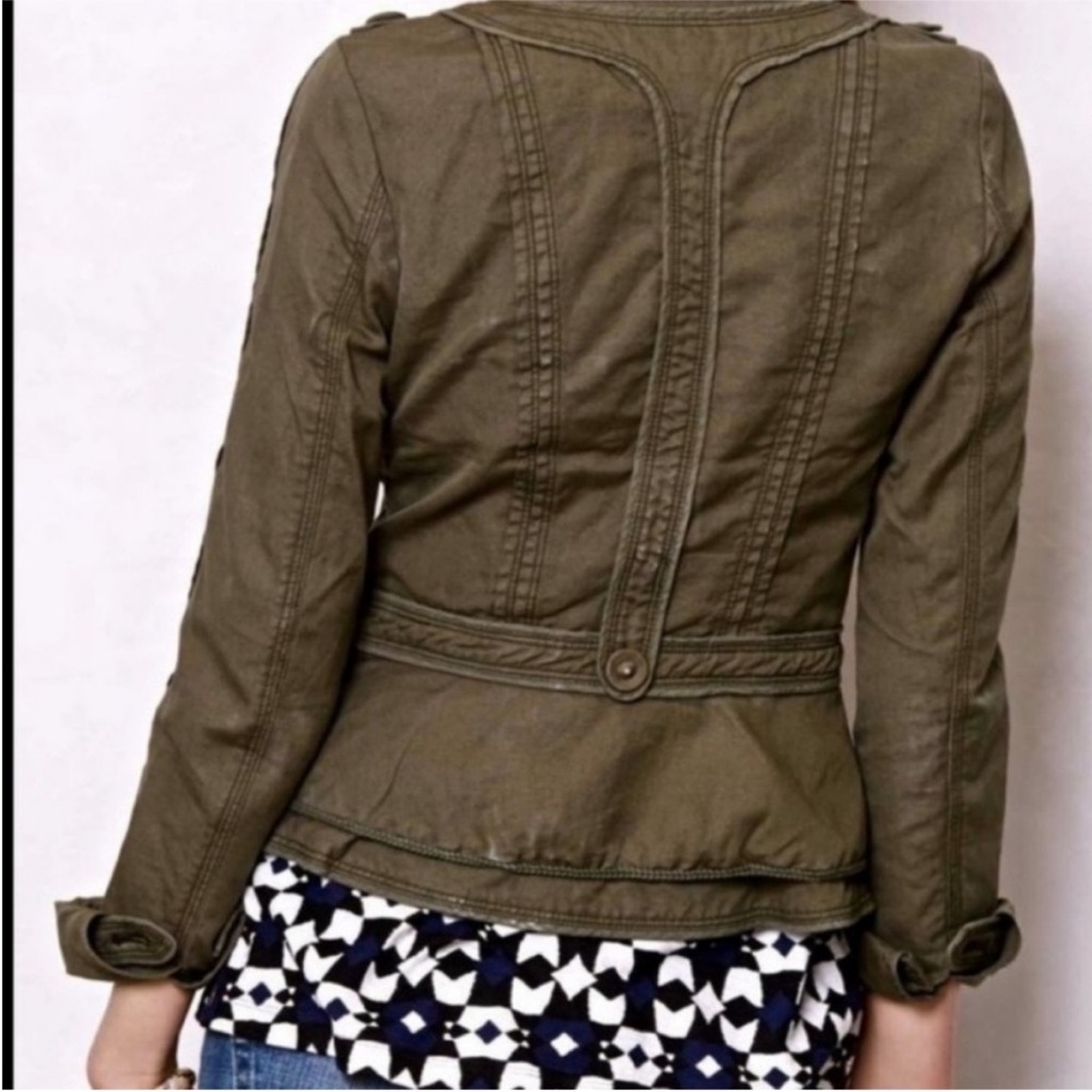 Anthropologie/Elevenses Cotton & Linen Jacket - Picture 2 of 7